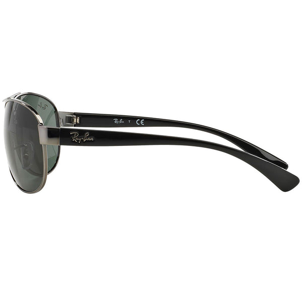 Ray-Ban Sunglasses Gunmetal/Shiny BlackGreen Classic Lens B3386 004/71