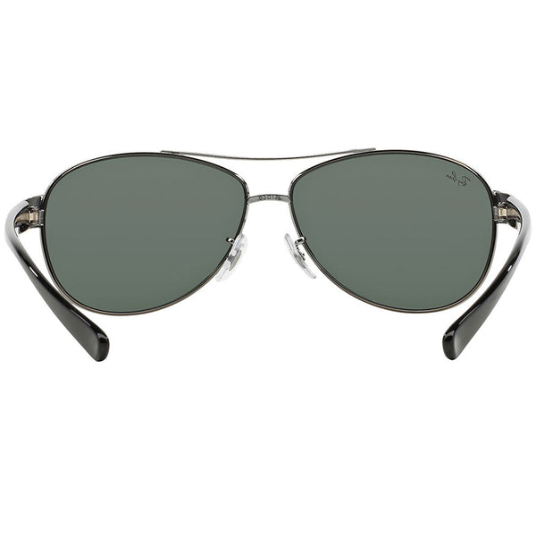 Ray-Ban Sunglasses Gunmetal/Shiny BlackGreen Classic Lens B3386 004/71