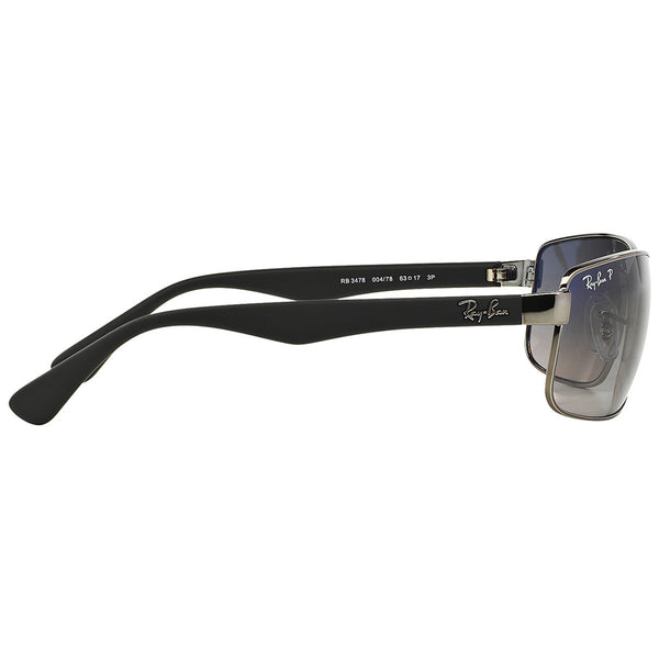 Ray Ban Rectangular Men's Sunglasses Gradient Lens RB3478 004/78