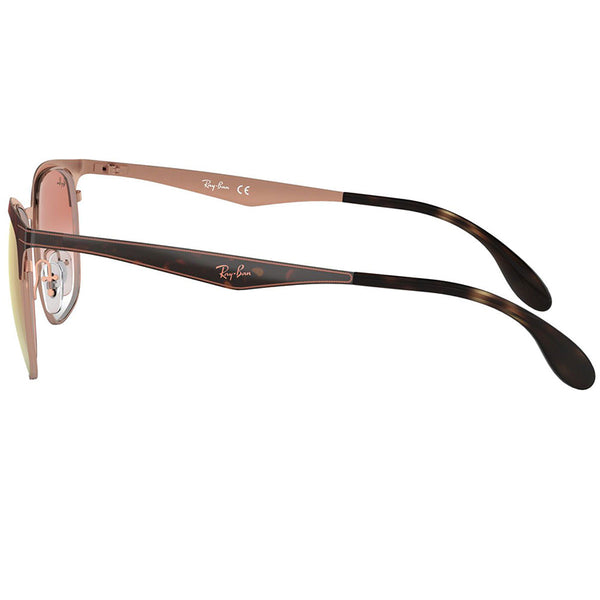 RayBan Unisex Havana Sunglasses with Mirroresd Lens RB3538 9074V0