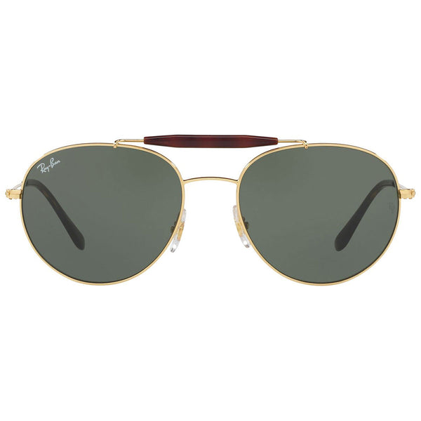 RayBan Aviator Unisex Sunglasses w/Crystal Green Lens RB3540 001