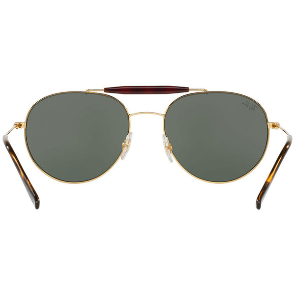RayBan Aviator Unisex Sunglasses w/Crystal Green Lens RB3540 001