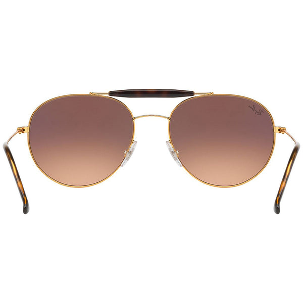RayBan Aviator Sunglasses W/Pink/Brown RB3540 9001A5