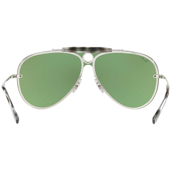 Ray-Ban Blaze Shooter Sunglasses Green Mirrored Lens RB3581N 003/30 32