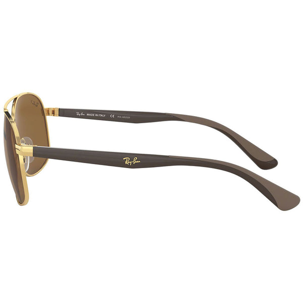 Ray-Ban Square Men's Sunglasses Polarized Lens RB3593 001/83