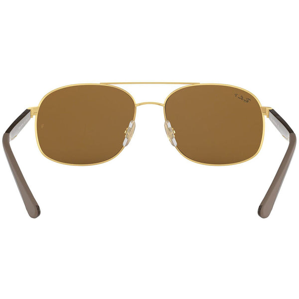 Ray-Ban Square Men's Sunglasses Polarized Lens RB3593 001/83