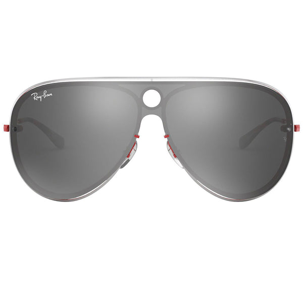 Ray-Ban Sunglasses Red Silver SilverGrey Mirrored Lens RB3605N 90976G