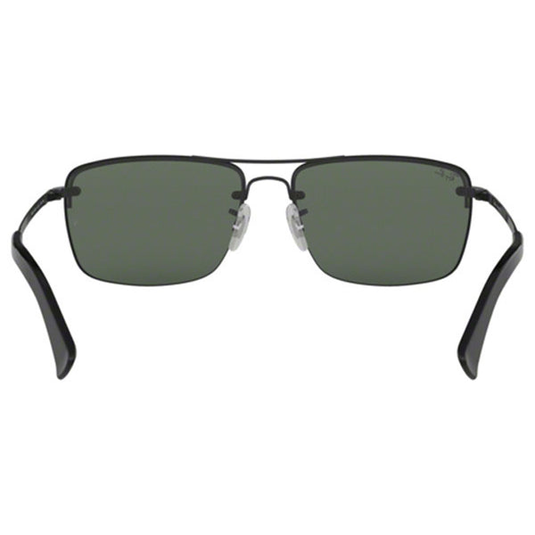 RayBan Rectangular Men's Sunglasses w/Green Classic Lens RB3607 002/71
