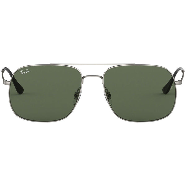 Ray Ban Aviator Unisex Sunglasses w/Green Classic Lens RB3595 911671