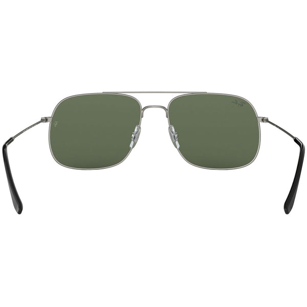 Ray Ban Aviator Unisex Sunglasses w/Green Classic Lens RB3595 911671