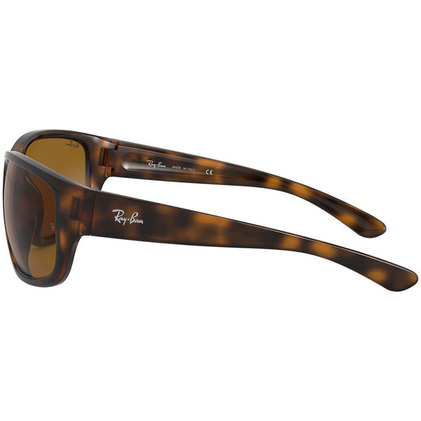 Ray-Ban Rectangular Sunglasses Havana Frame W/Brown Lens RB4300 710/33