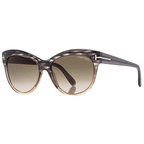 Tom Ford Lily Women's Sunglasses With Green Gradient Lens FT0430 20P