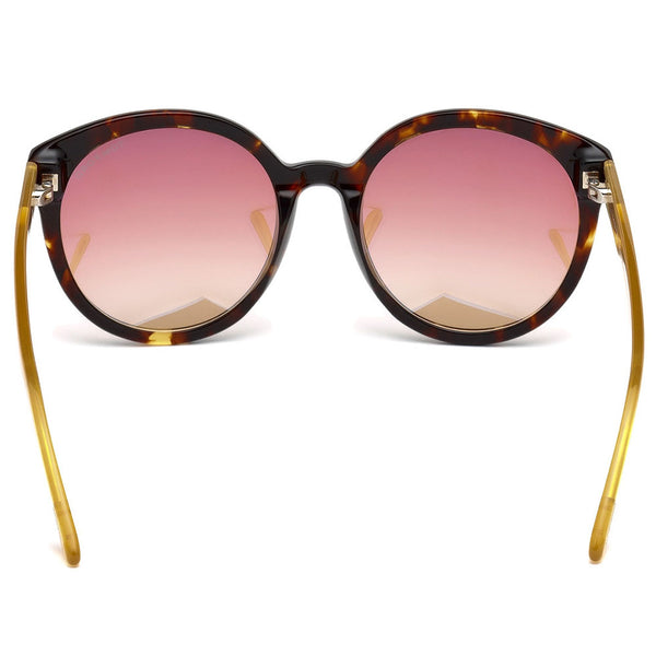 Tom Ford Philippa Women Dark Havana Sunglasses Mirror Lens FT0503 52Z