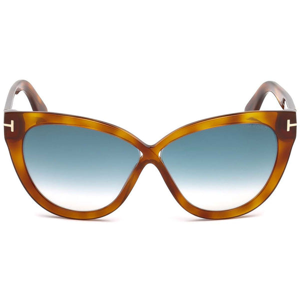 Tom Ford Arabella Women's Sunglasses W/Blue Gradient Lens FT0511 53W