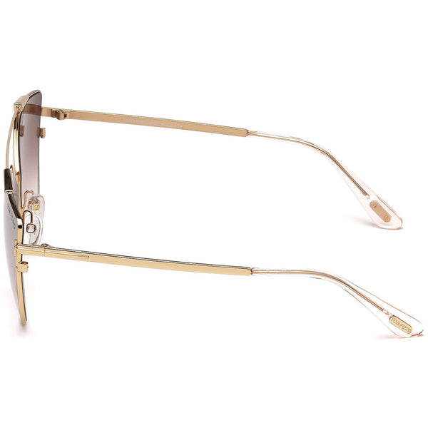 Tom Ford Jacquelyn Sunglasses Violet Mirrored Gradient LensFT0563 33Z