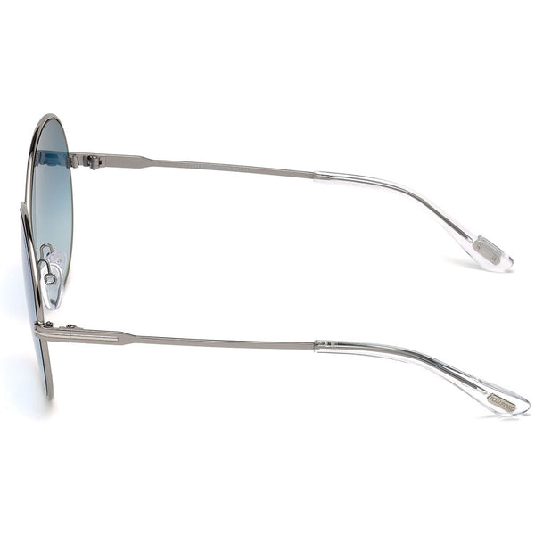 Tom Ford Rania Oval Women's Gradient Sunglasses Blue Lens FT0564 14X