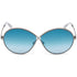 Tom Ford Rania Oval Women's Gradient Sunglasses Blue Lens FT0564 14X