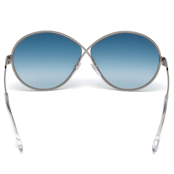 Tom Ford Rania Oval Women's Gradient Sunglasses Blue Lens FT0564 14X