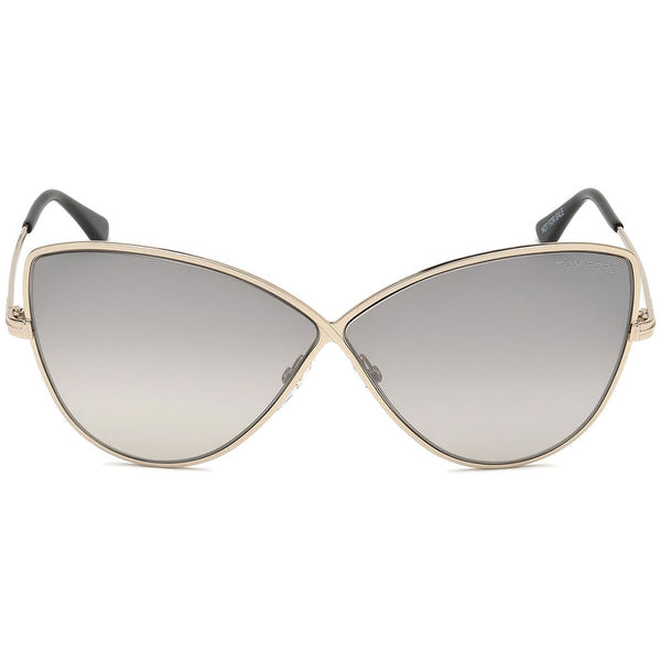 Tom Ford Elise Women's Sunglasses Grey Mirrored Lens FT0569 28C