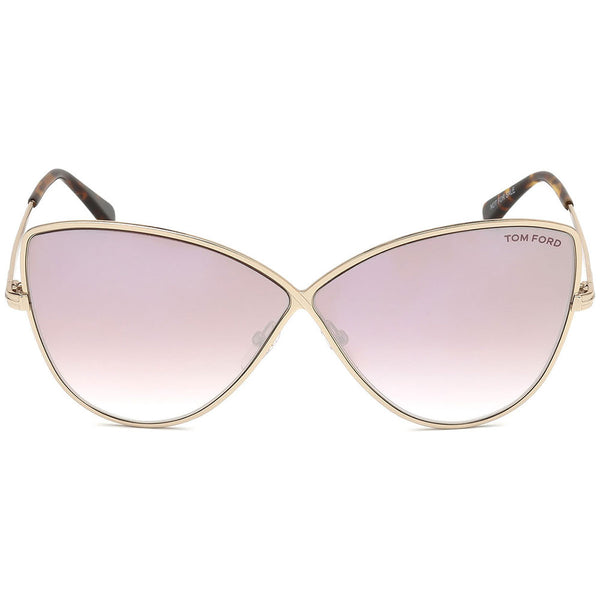 Tom Ford Elise Women's Sunglasses Light Pink Mirrored Lens FT0569 28Z