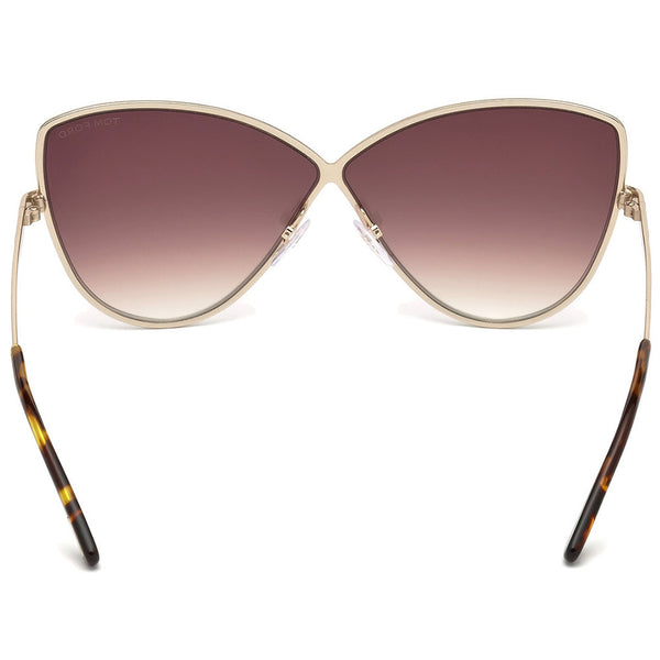 Tom Ford Elise Women's Sunglasses Light Pink Mirrored Lens FT0569 28Z