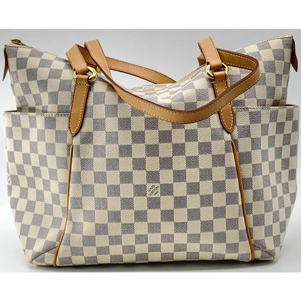 Louis Vuitton Totally MM Shoulder Bag in Damier Azur Canvas | Mint Condition