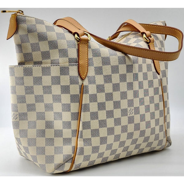 Louis Vuitton Totally MM Shoulder Bag in Damier Azur Canvas | Mint Condition