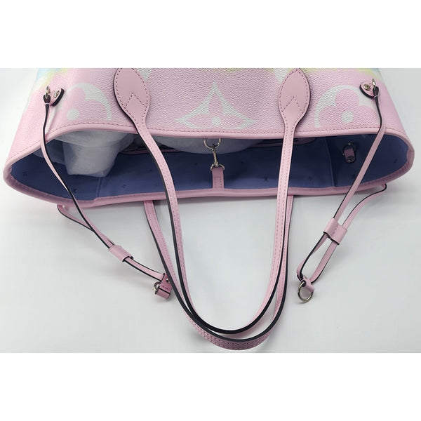 Louis Vuitton Escale Pastel Pink Neverfull MM Without Pochette In Like New Condition