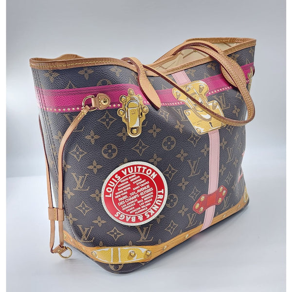 Louis Vuitton Neverfull L'oeil Screenl MM Tote In Like New Condition