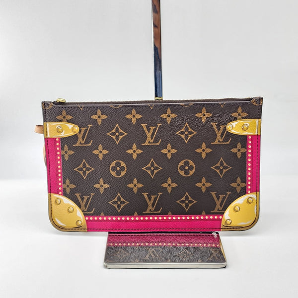 Louis Vuitton Neverfull L'oeil Screen MM Tote With Pochette In Like New Condition