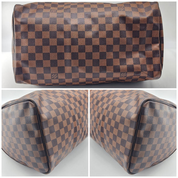 Speedy 35 Tote in Damier Ebene Canvas | Like New Condition