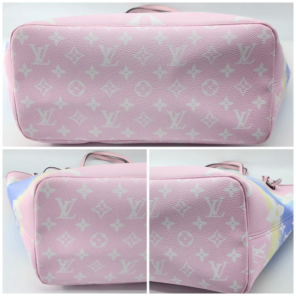 Louis Vuitton Escale Pastel Pink Neverfull MM With Pochette In Like New Condition