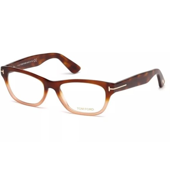 New Authentic Tom Ford FT5425-F-56A-53 Square Eyeglasses