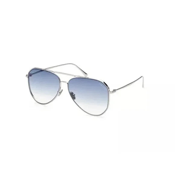 New Authentic Tom Ford Charles FT0853-16W-60 Aviator Sunglasses