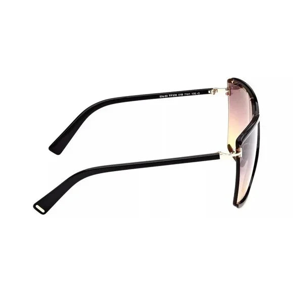 New Authentic Tom Ford Elle FT0936-01B-71 Square Sunglasses