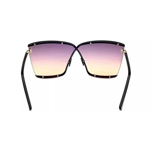 New Authentic Tom Ford Elle FT0936-01B-71 Square Sunglasses