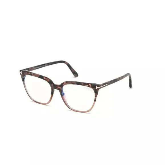 New Authentic Tom Ford FT5599-B-055-52 Square Eyeglasses