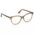 Tom Ford FT5618 Women's Clear Brown Frame Blue Block Lens Cat Eye Eyeglasses