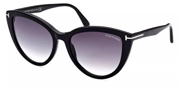 New Authentic Tom Ford Isabella FT0915-01B-56 Full-Rim Sunglasses