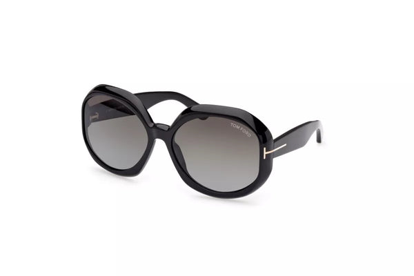 Tom Ford Georgia FT1011-01B-62 Geometric Sunglasses