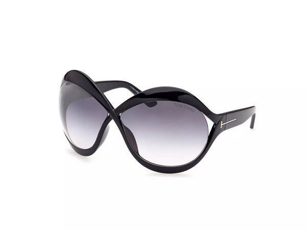 Tom Ford Carine FT0902-01B-71 Oversized Sunglasses