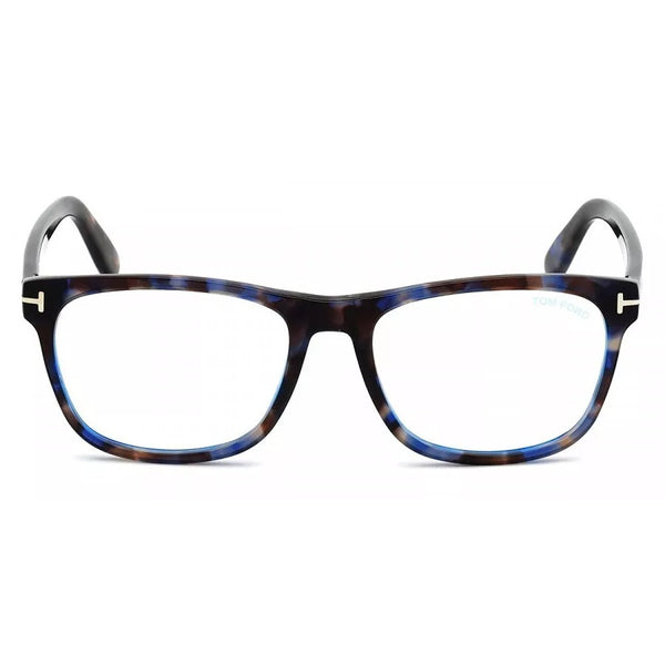 Tom Ford FT5662-B 055 54 Shiny Blue Havana Eyeglasses