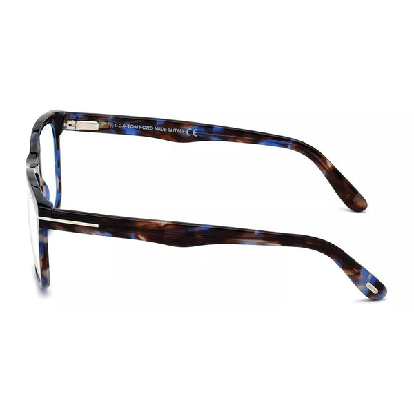 Tom Ford FT5662-B 055 54 Shiny Blue Havana Eyeglasses