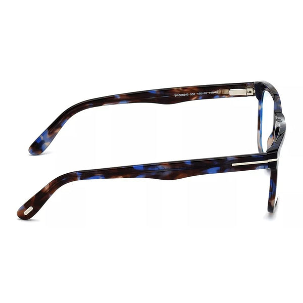 Tom Ford FT5662-B 055 54 Shiny Blue Havana Eyeglasses