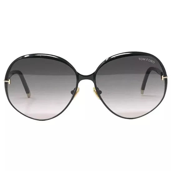 Tom Ford Yvette FT0913 01B Round Sunglasses