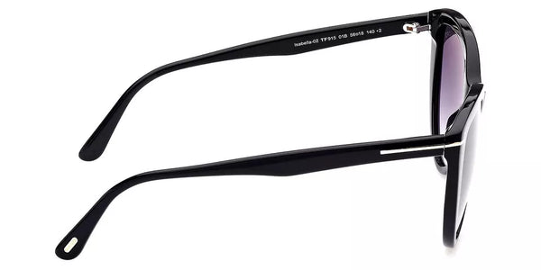 Tom Ford Isabella FT0915-01B-56 Full-Rim Sunglasses
