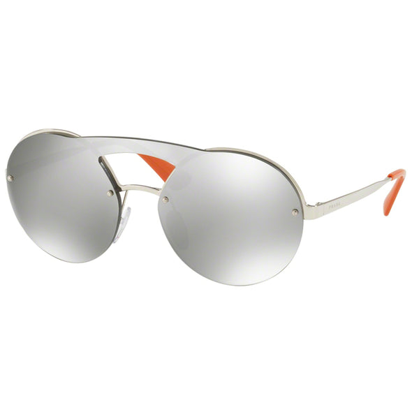 Prada Round Women Sunglasses w/Silver Mirrored Lens PR65TS1BC2B0
