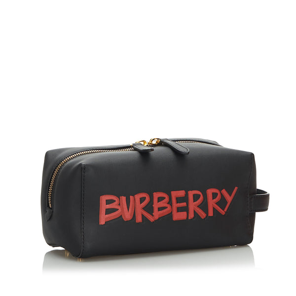Burberry Leather Graffiti Clutch Bag