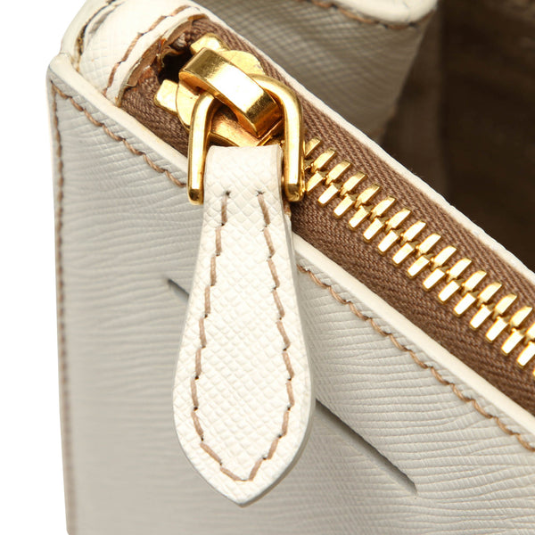 Prada Saffiano Galleria Double Zip Handbag