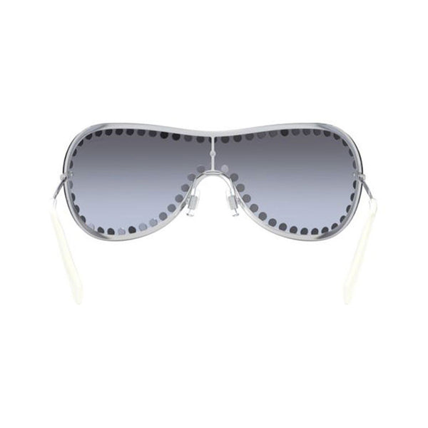 MIU MIU Sunglasses MU51VS 1BC4R2 Shield Silver Frame Gradient